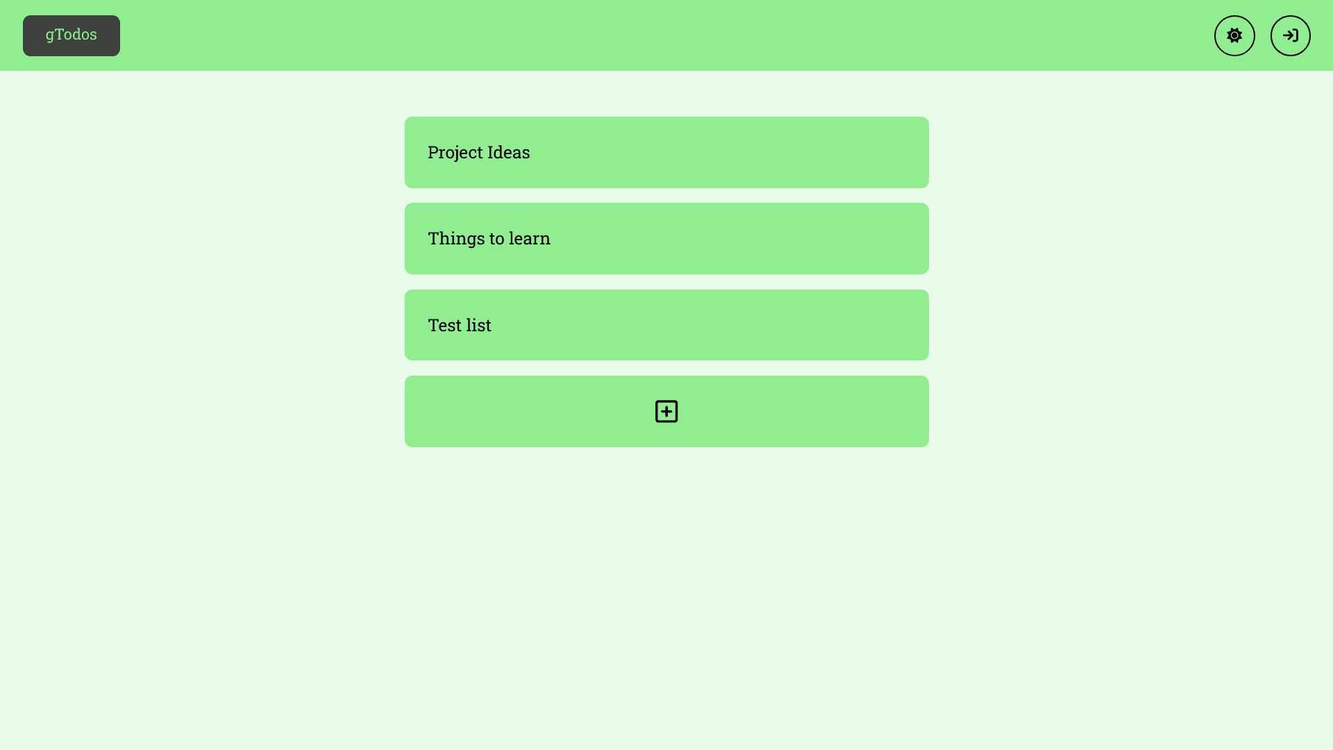 gTodos all todo list light theme